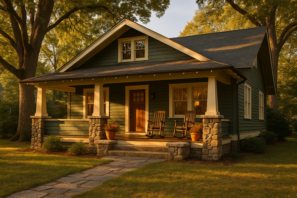 2BR rental in Asheville — Montford Cumberland — 2BR craftsman bungalow