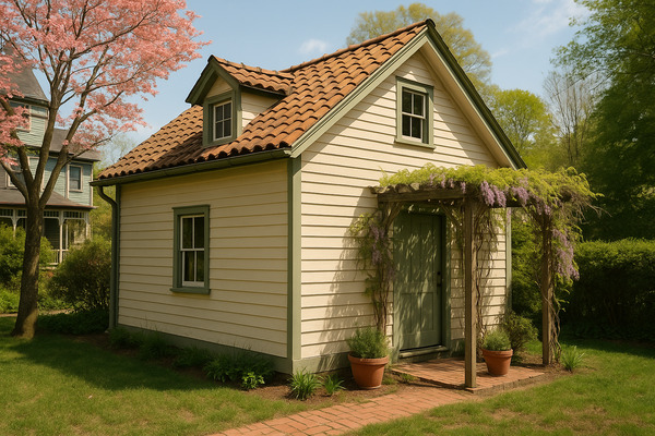 1BR rental in Asheville — Montford Watauga — 1BR carriage-house cottage